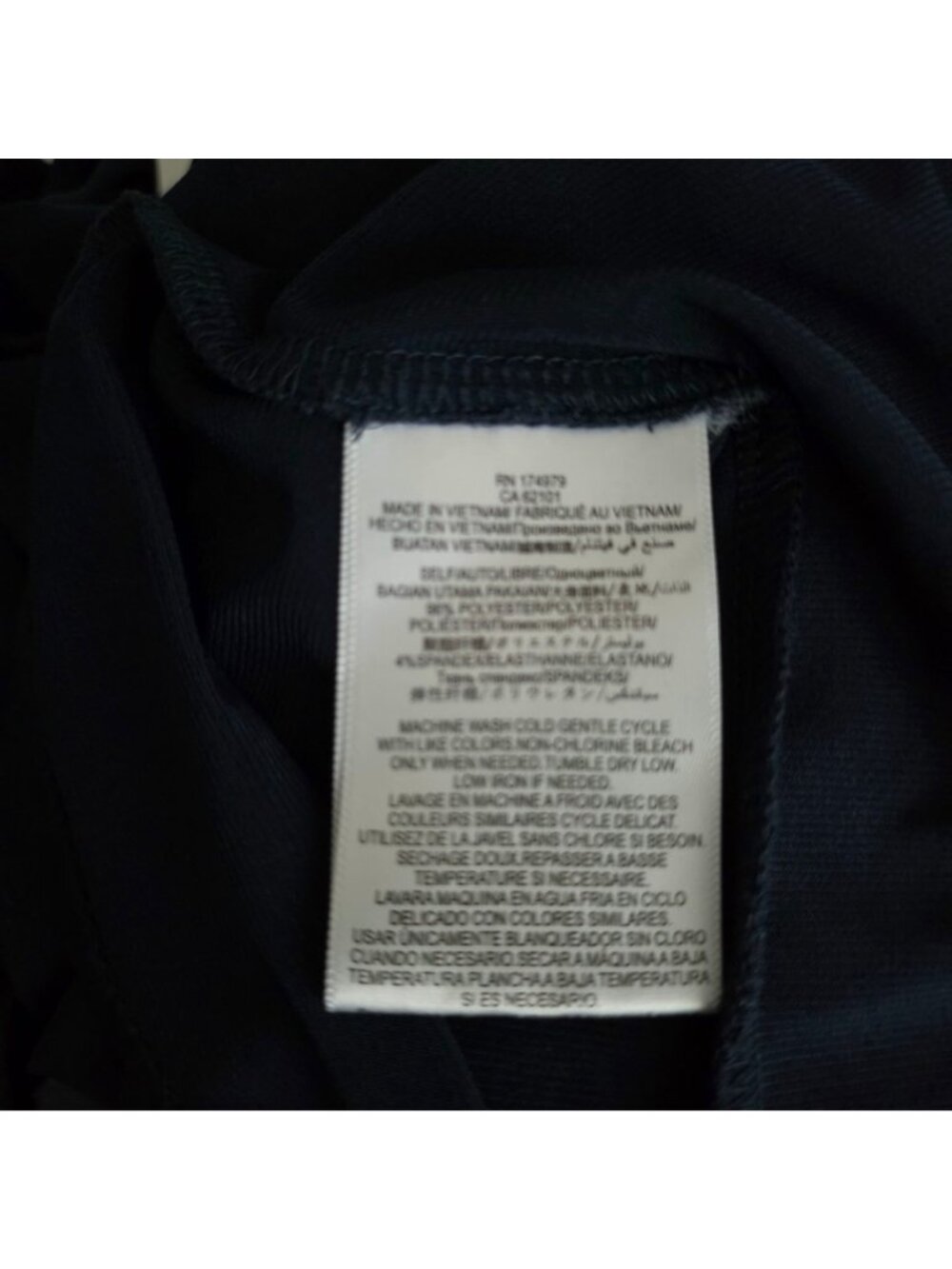 BCBGeneration Black Twist Knot Side Surplice Neck Back Mini Dress Size Large - Picture 10 of 12